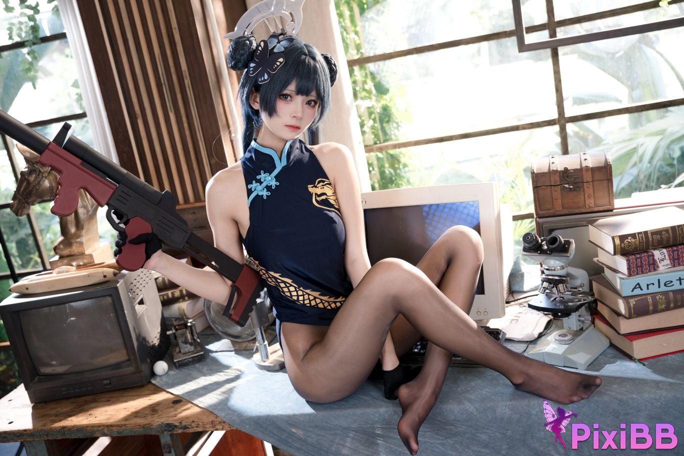 Cosplayer Jiuqi Meow Hizakibara skin PixiBB.COM 034