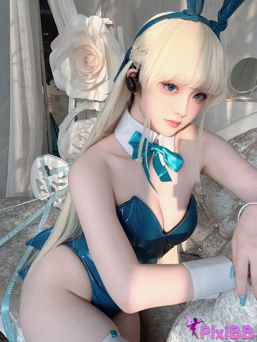 Cosplayer Island fish Azure Files Flying Birds and Horses bunny girl S PixiBB.COM 035