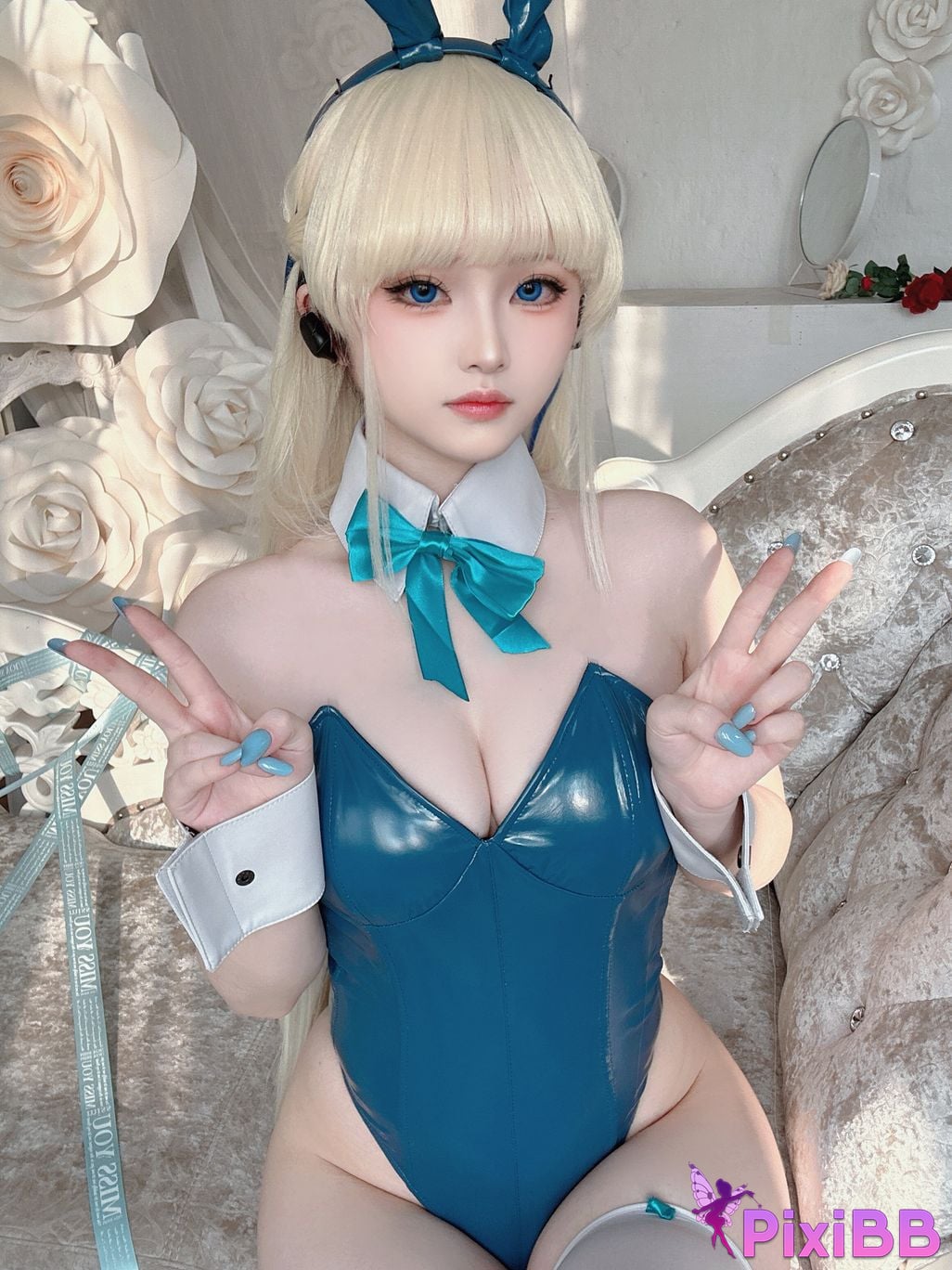 Cosplayer Island fish Azure Files Flying Birds and Horses bunny girl S PixiBB.COM 044