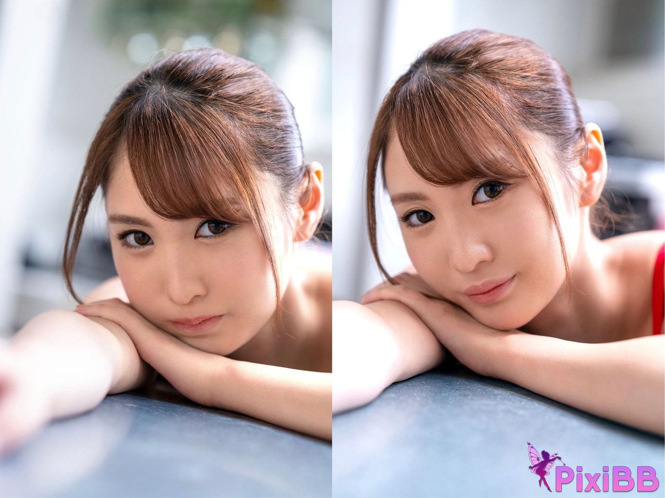 Japanese Idol Ako Shiraishi noir et blanc Gravure photo book PixiBB.COM 007