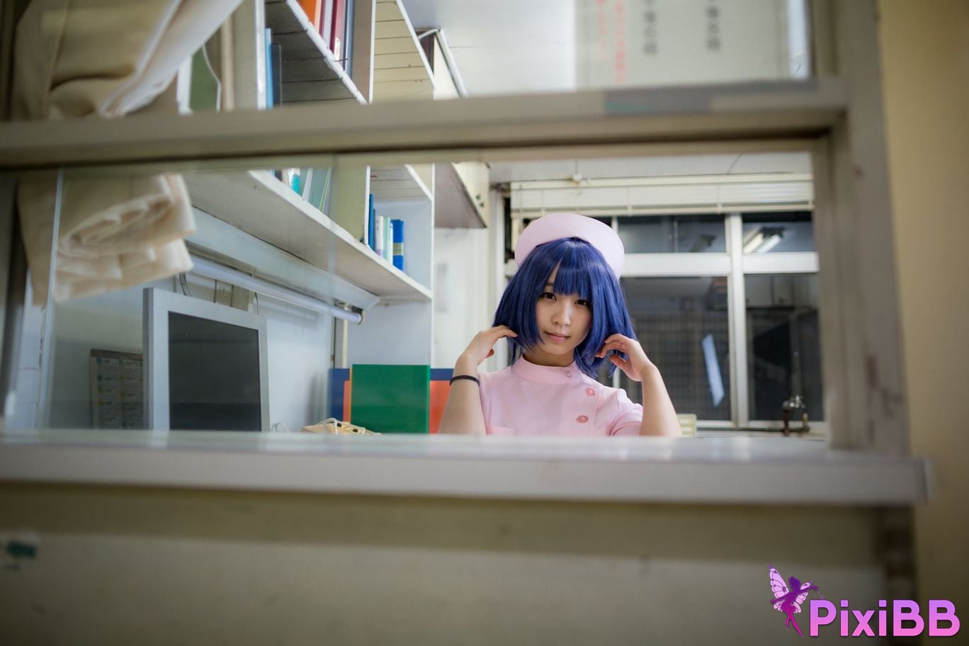 Japanese Idol Moe Iori night shift ward YAKIN BYOTOU Nurse PixiBB.COM 044