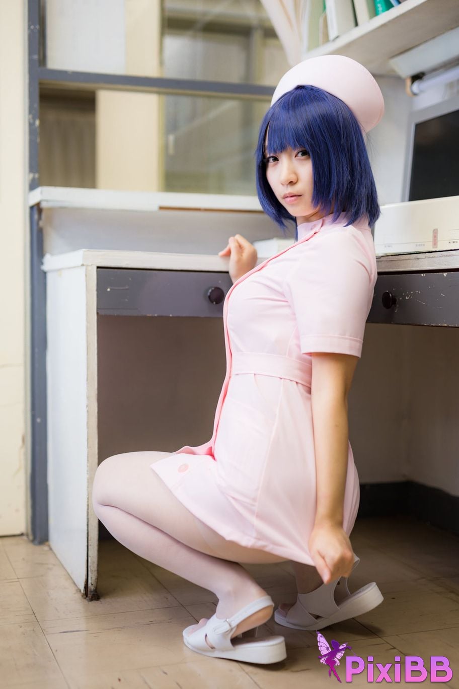 Japanese Idol Moe Iori night shift ward YAKIN BYOTOU Nurse PixiBB.COM 055