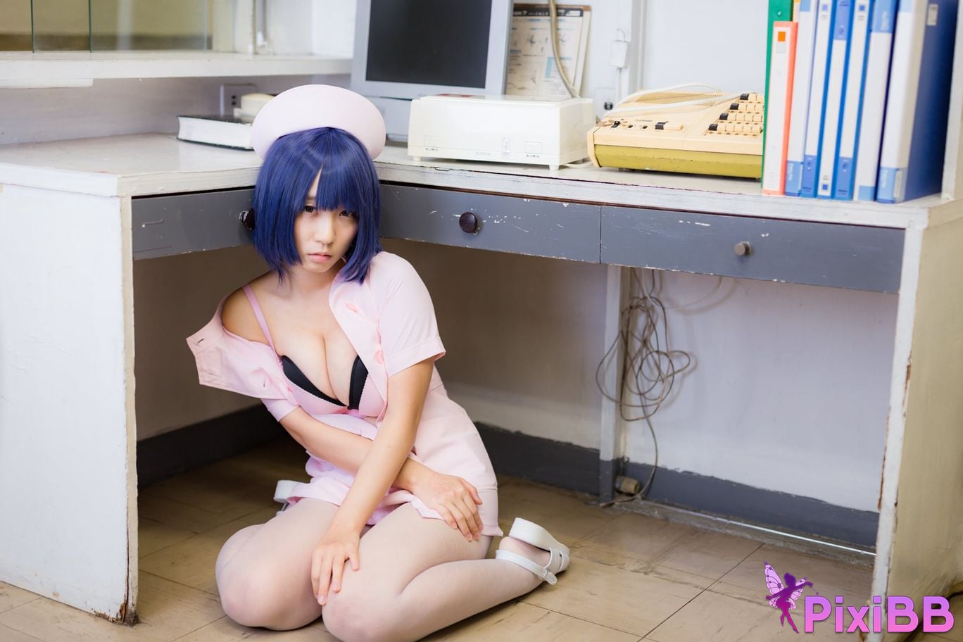 Japanese Idol Moe Iori night shift ward YAKIN BYOTOU Nurse PixiBB.COM 059