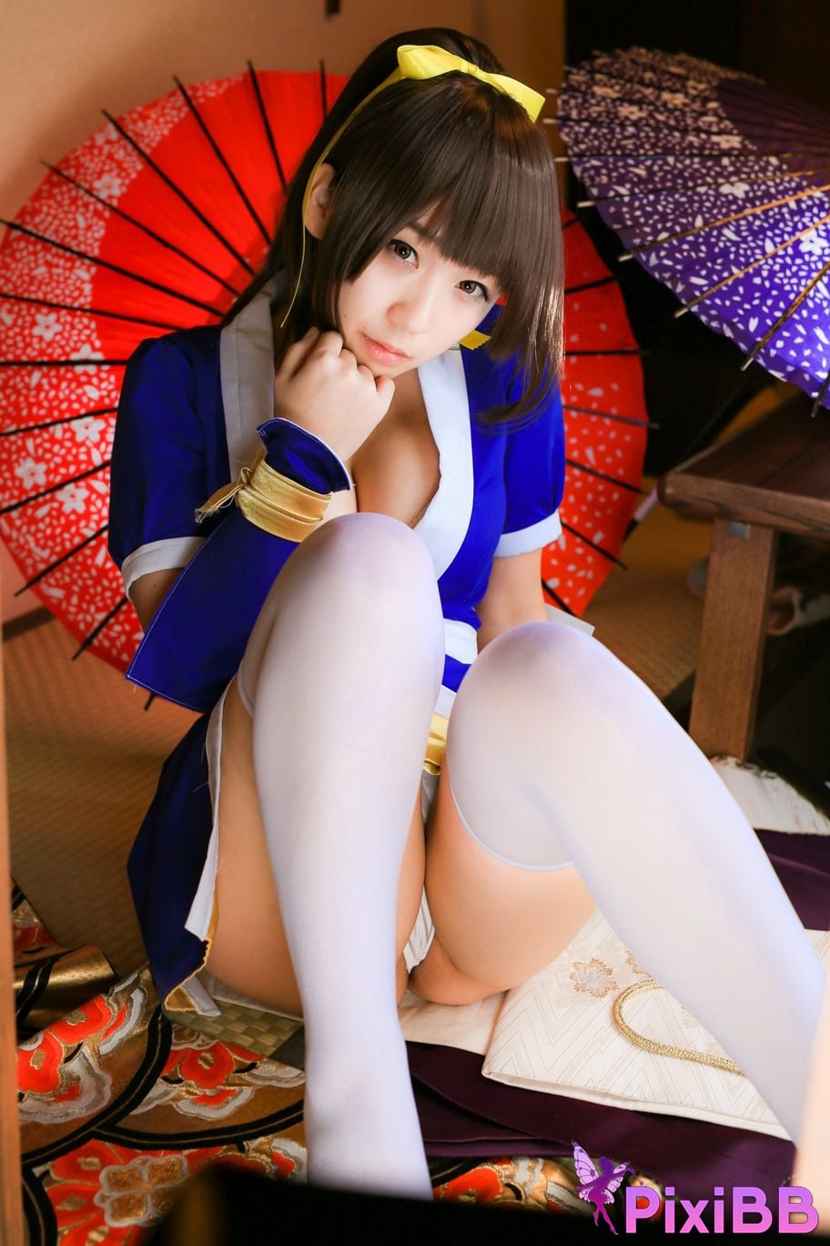 Japanese Idol Moe Iori Kasumi stomach character too degree PixiBB.COM 003