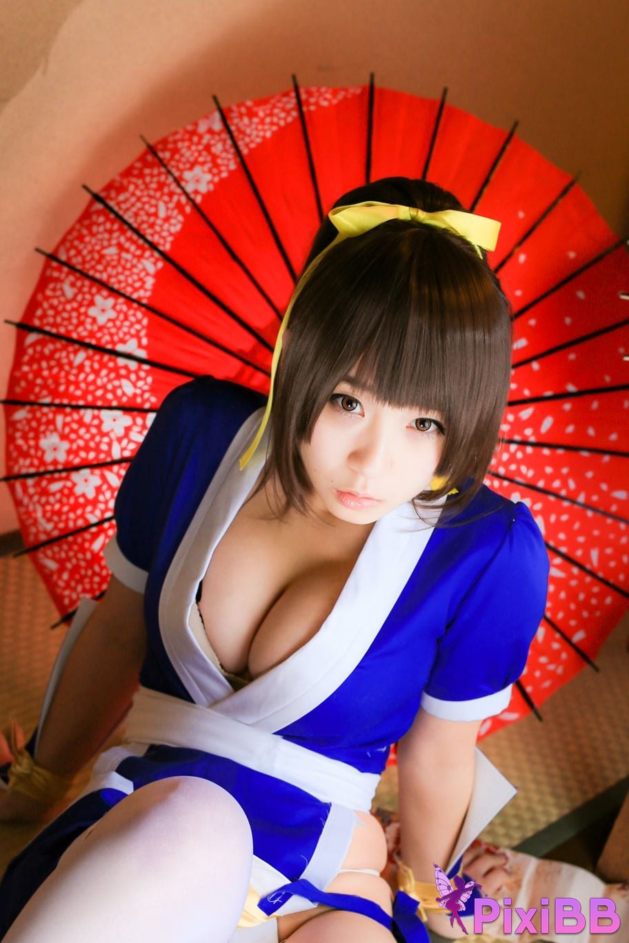 Japanese Idol Moe Iori Kasumi stomach character too degree PixiBB.COM 005