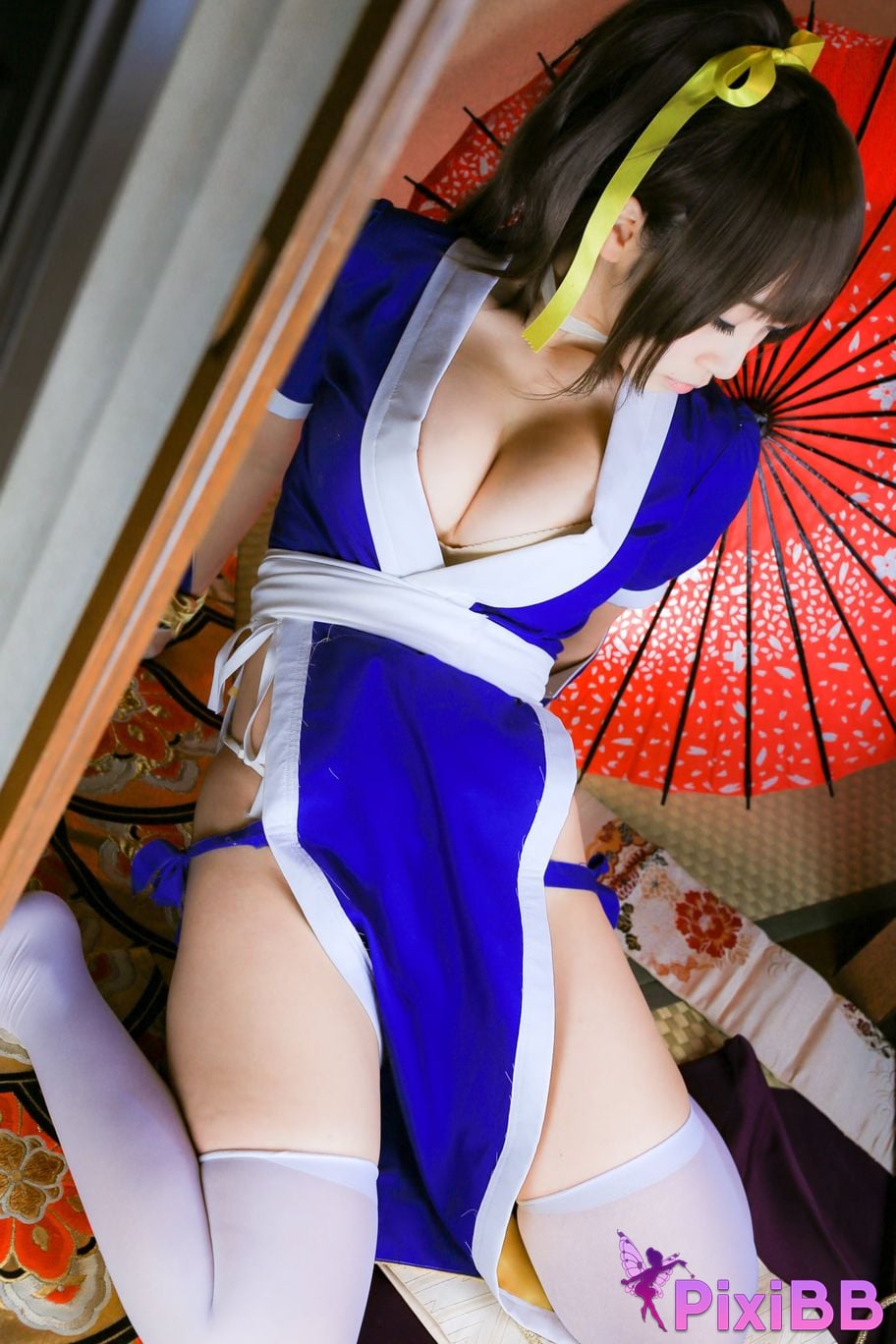 Japanese Idol Moe Iori Kasumi stomach character too degree PixiBB.COM 006