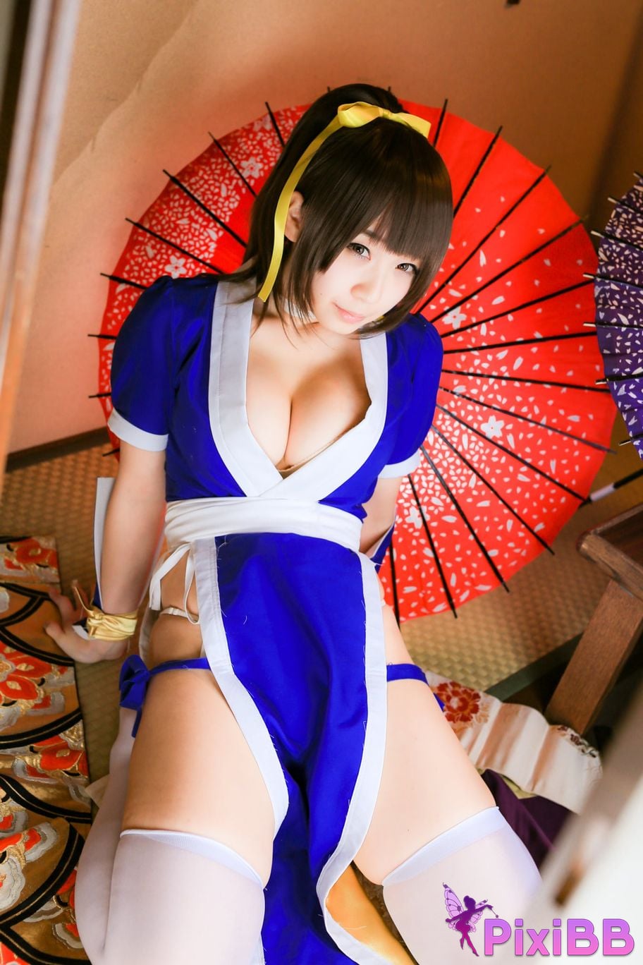 Japanese Idol Moe Iori Kasumi stomach character too degree PixiBB.COM 007