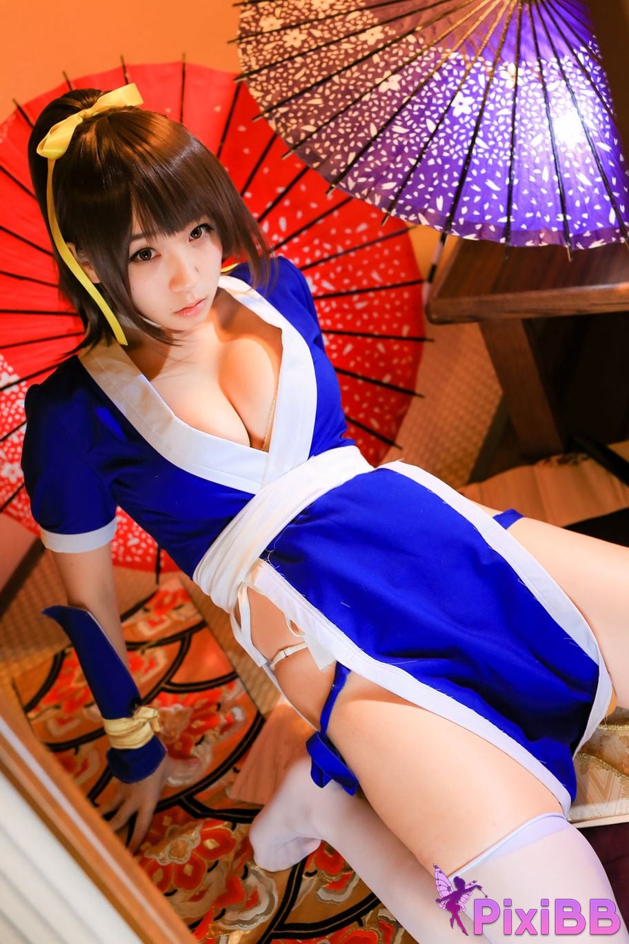 Japanese Idol Moe Iori Kasumi stomach character too degree PixiBB.COM 012