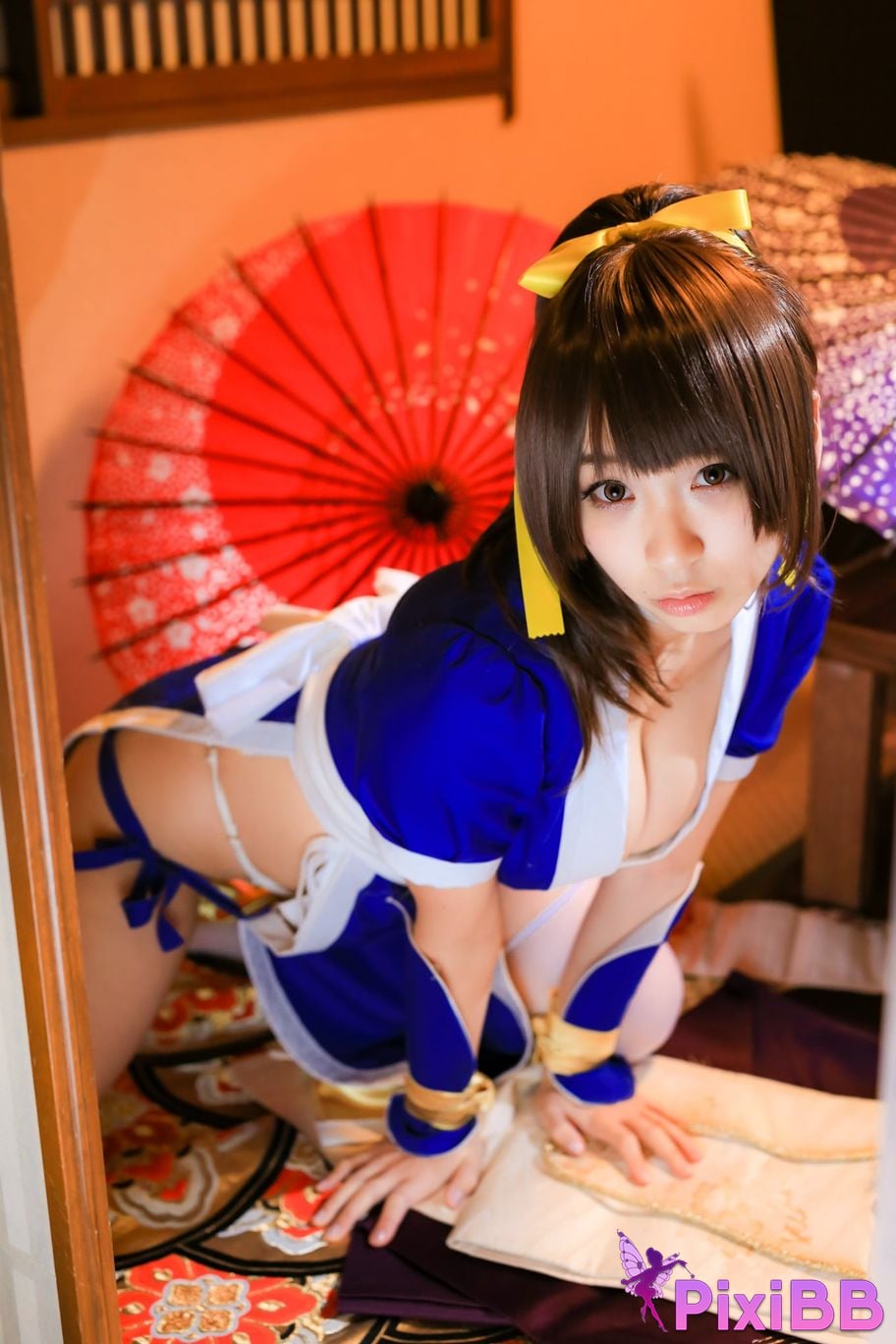 Japanese Idol Moe Iori Kasumi stomach character too degree PixiBB.COM 016