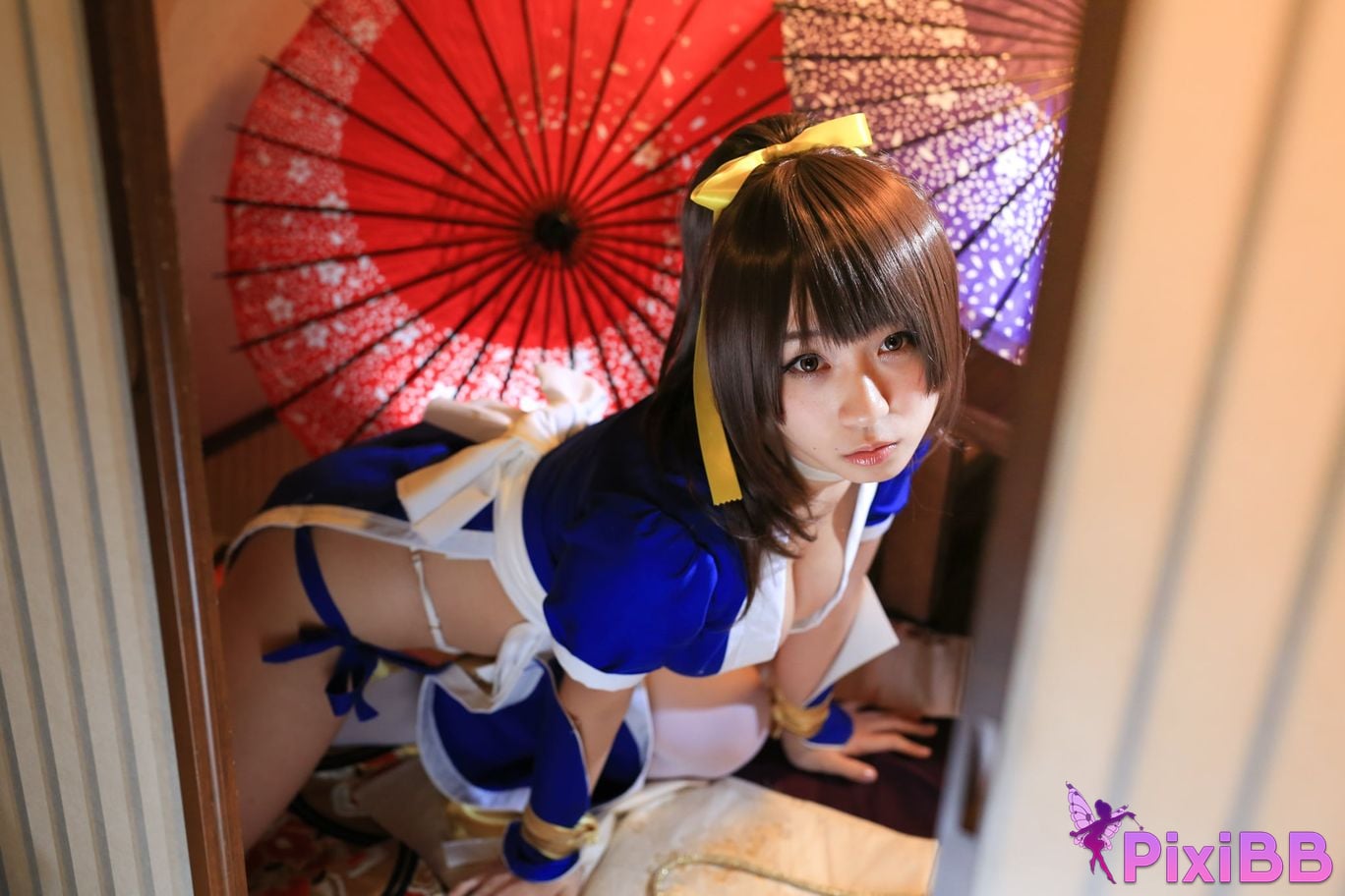 Japanese Idol Moe Iori Kasumi stomach character too degree PixiBB.COM 018