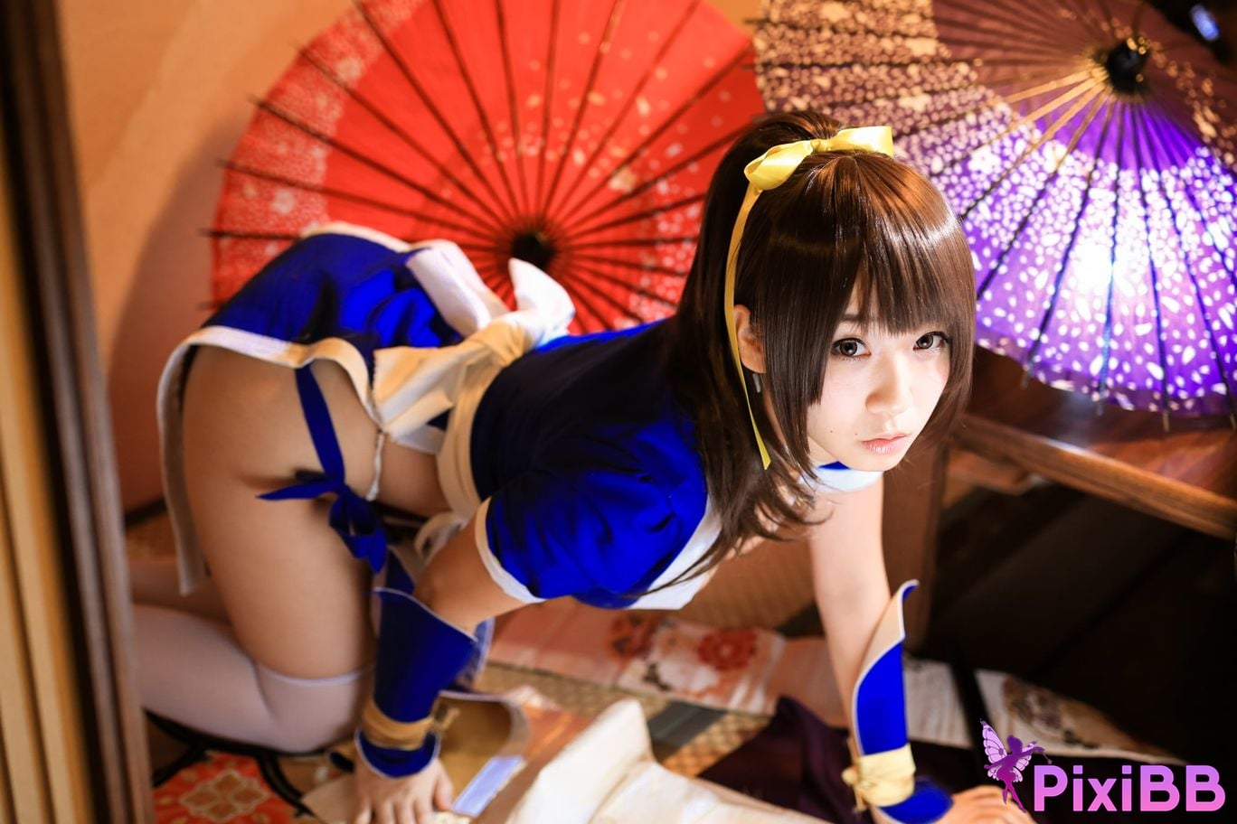 Japanese Idol Moe Iori Kasumi stomach character too degree PixiBB.COM 019