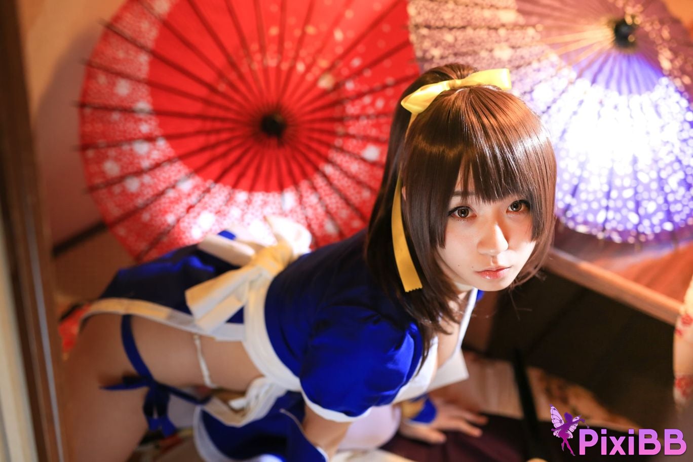 Japanese Idol Moe Iori Kasumi stomach character too degree PixiBB.COM 020