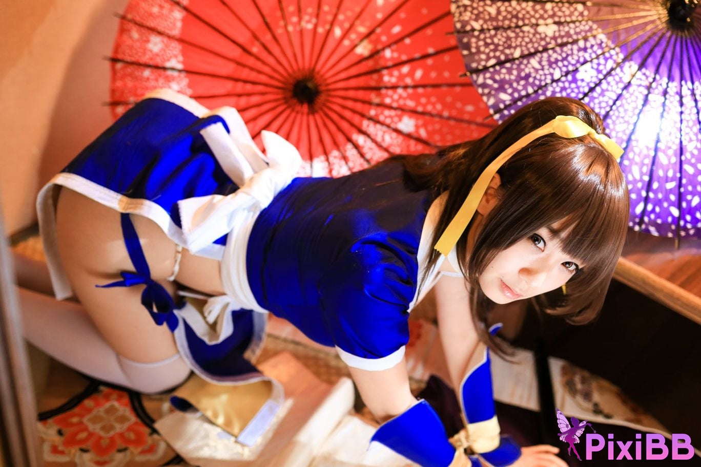 Japanese Idol Moe Iori Kasumi stomach character too degree PixiBB.COM 023