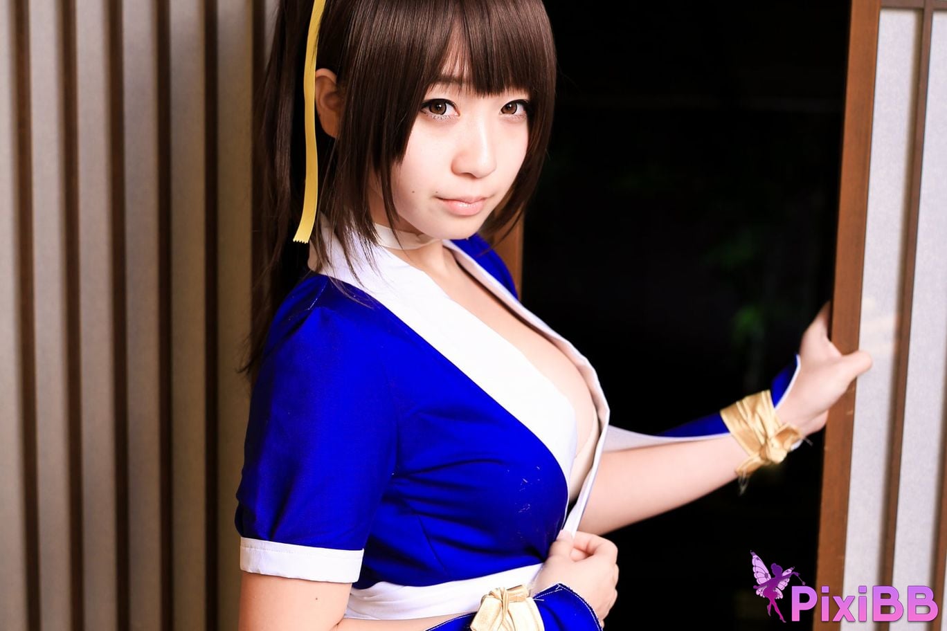 Japanese Idol Moe Iori Kasumi stomach character too degree PixiBB.COM 028