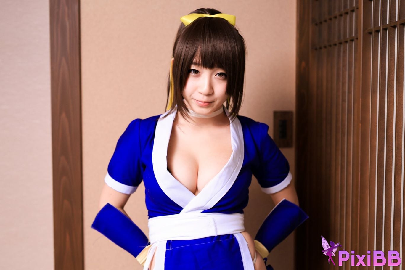 Japanese Idol Moe Iori Kasumi stomach character too degree PixiBB.COM 032