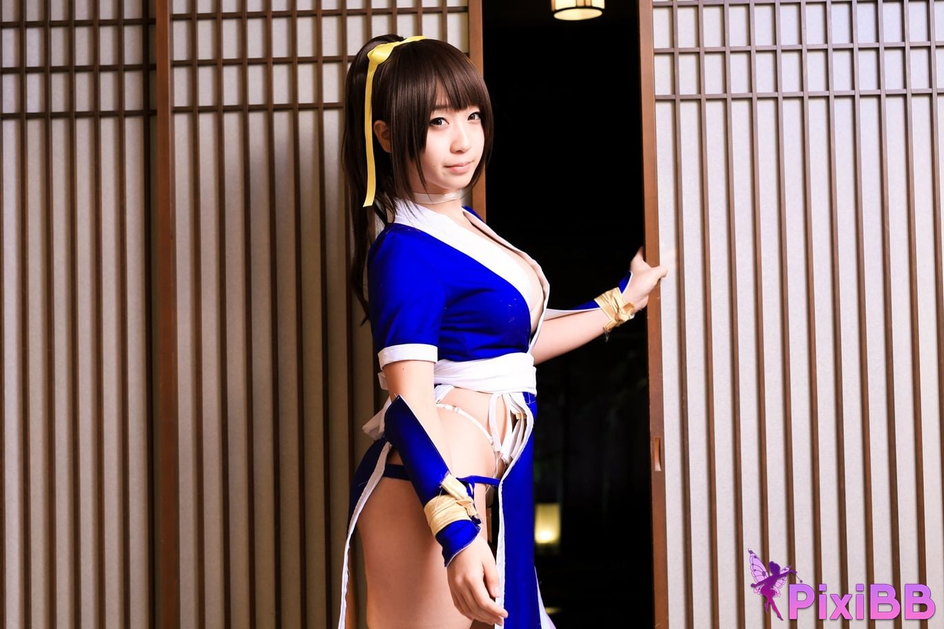 Japanese Idol Moe Iori Kasumi stomach character too degree PixiBB.COM 034