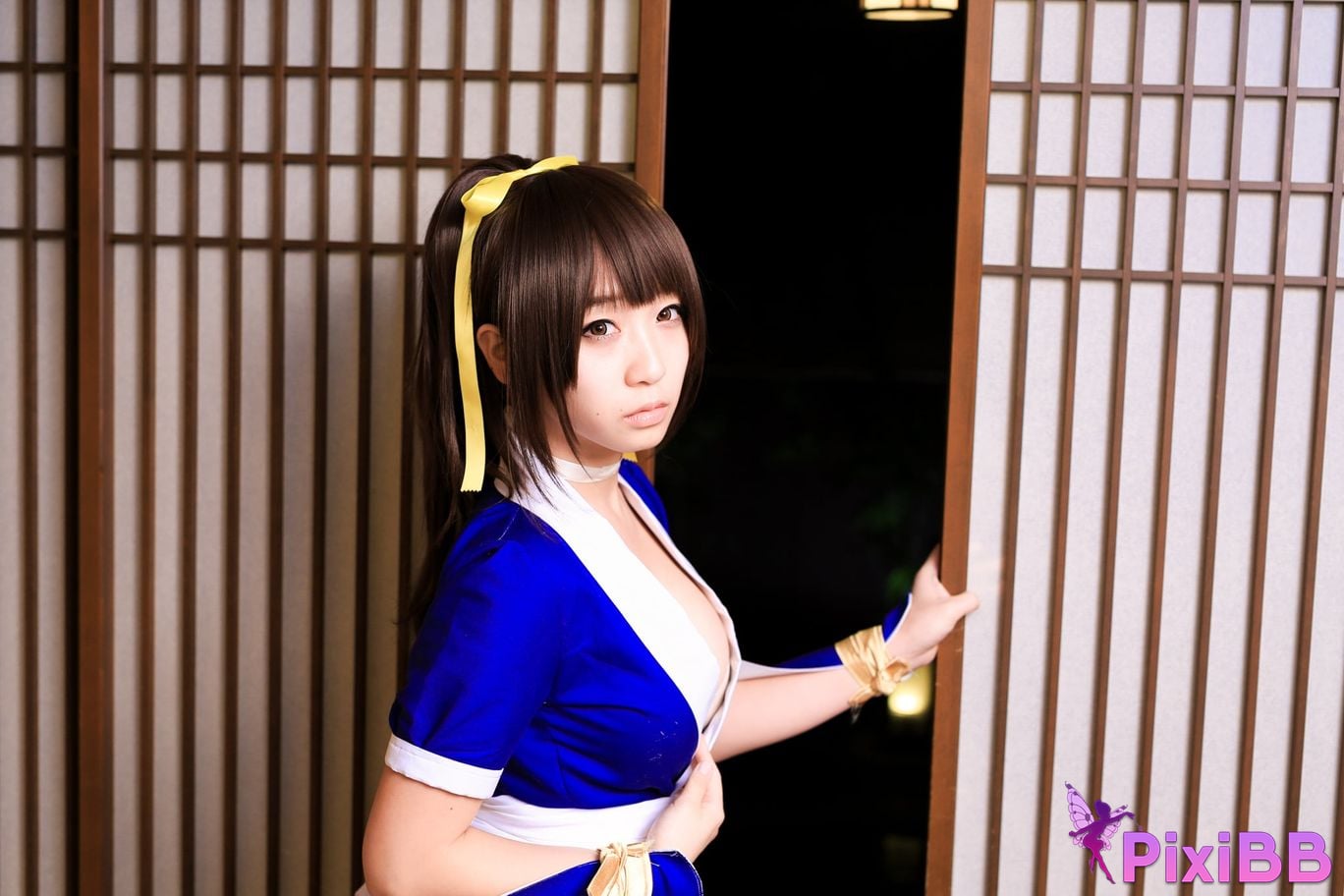 Japanese Idol Moe Iori Kasumi stomach character too degree PixiBB.COM 036