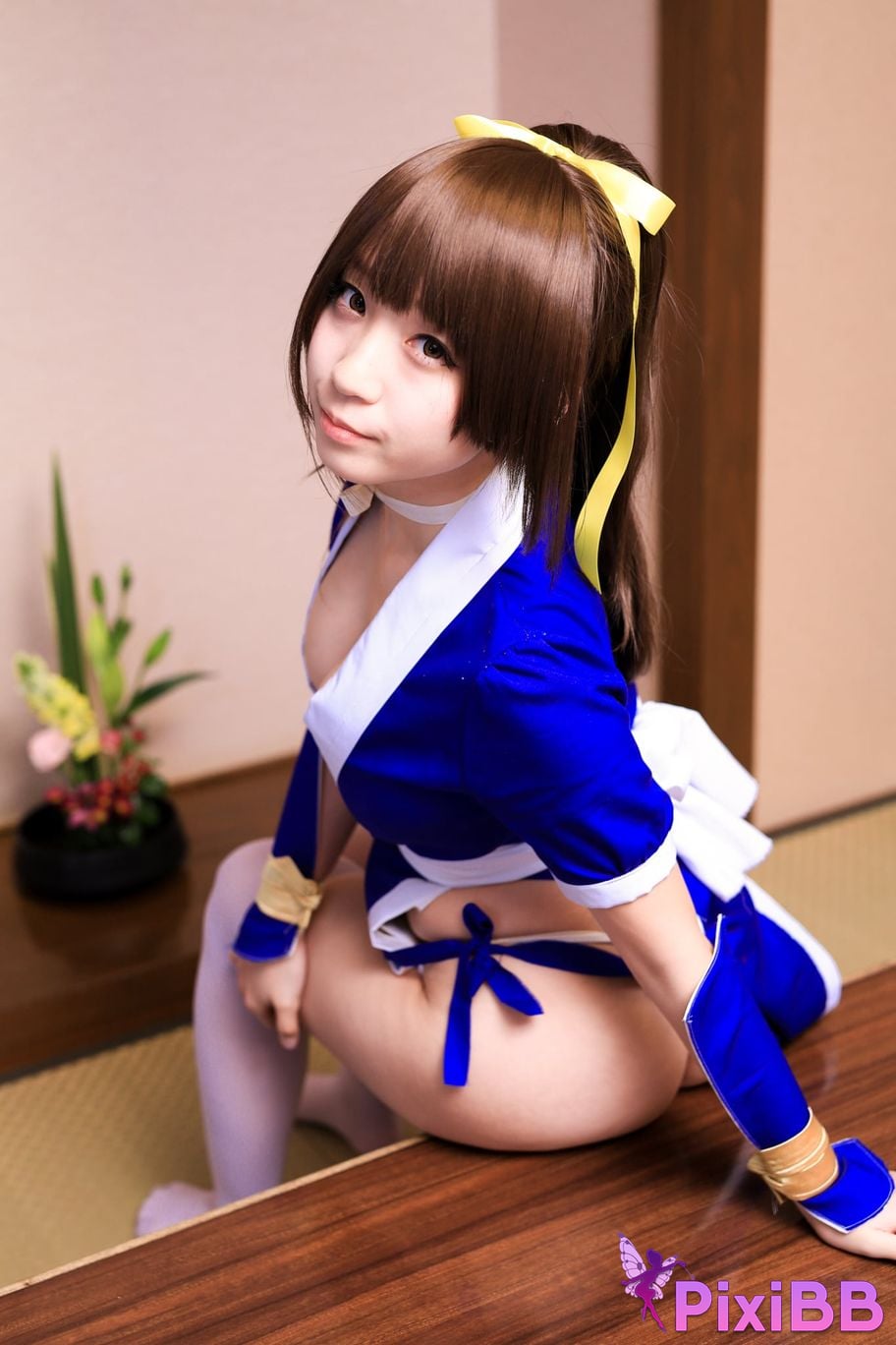 Japanese Idol Moe Iori Kasumi stomach character too degree PixiBB.COM 063