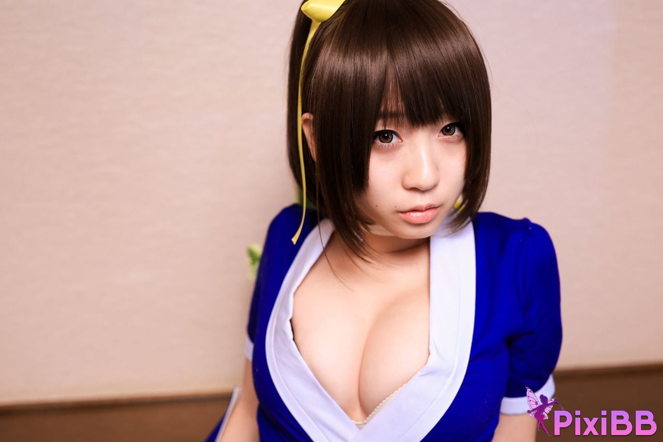 Japanese Idol Moe Iori Kasumi stomach character too degree PixiBB.COM 073