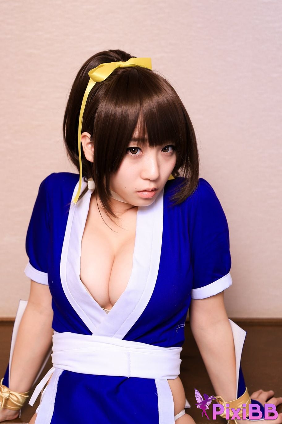 Japanese Idol Moe Iori Kasumi stomach character too degree PixiBB.COM 087