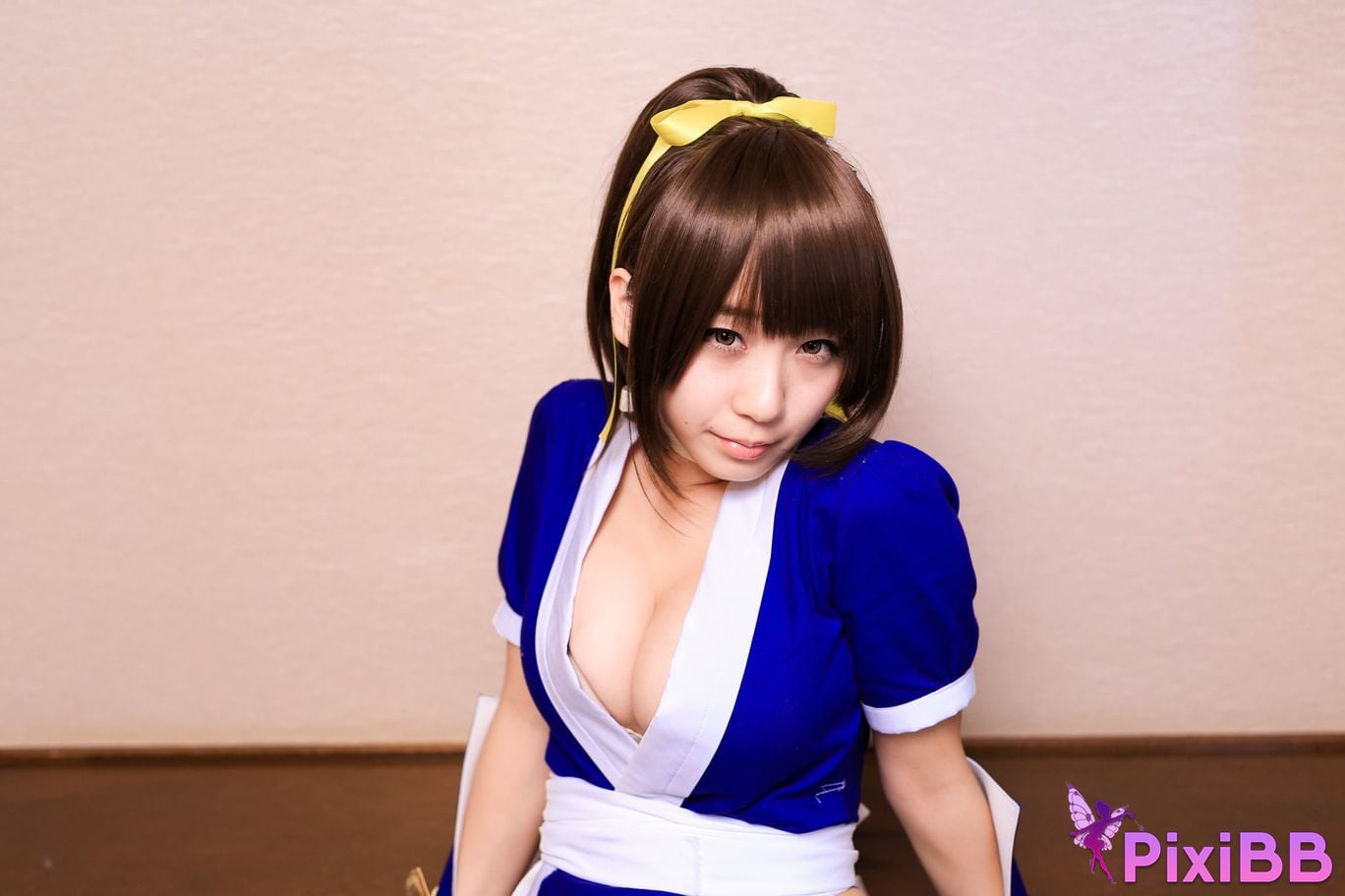 Japanese Idol Moe Iori Kasumi stomach character too degree PixiBB.COM 088