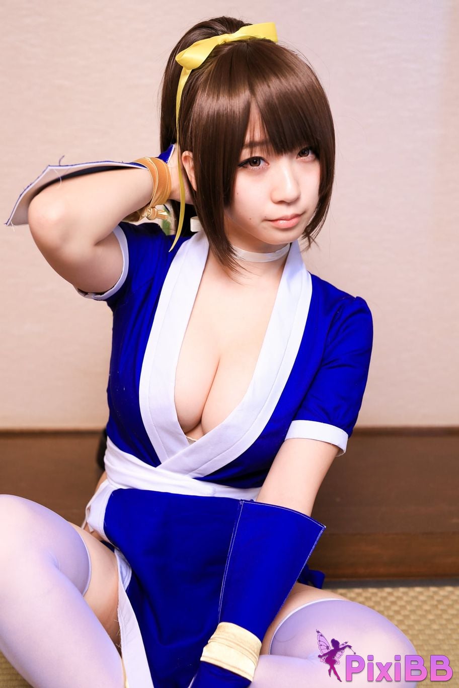 Japanese Idol Moe Iori Kasumi stomach character too degree PixiBB.COM 095