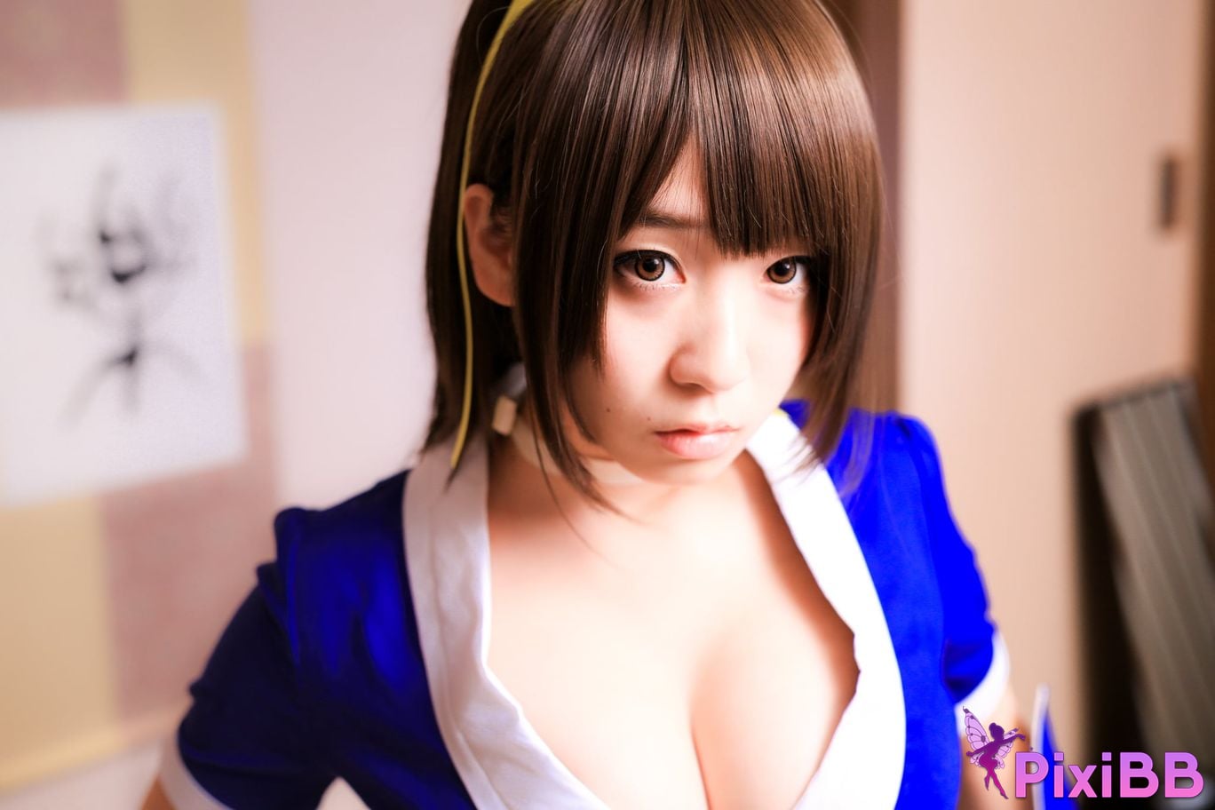 Japanese Idol Moe Iori Kasumi stomach character too degree PixiBB.COM 110