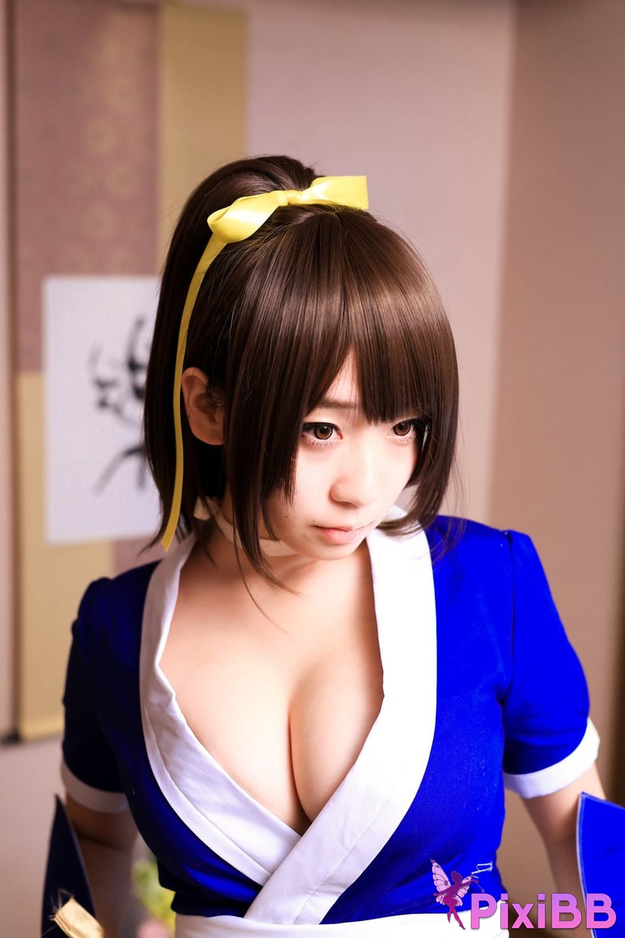 Japanese Idol Moe Iori Kasumi stomach character too degree PixiBB.COM 111