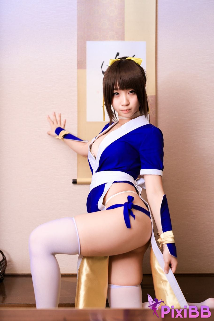 Japanese Idol Moe Iori Kasumi stomach character too degree PixiBB.COM 121