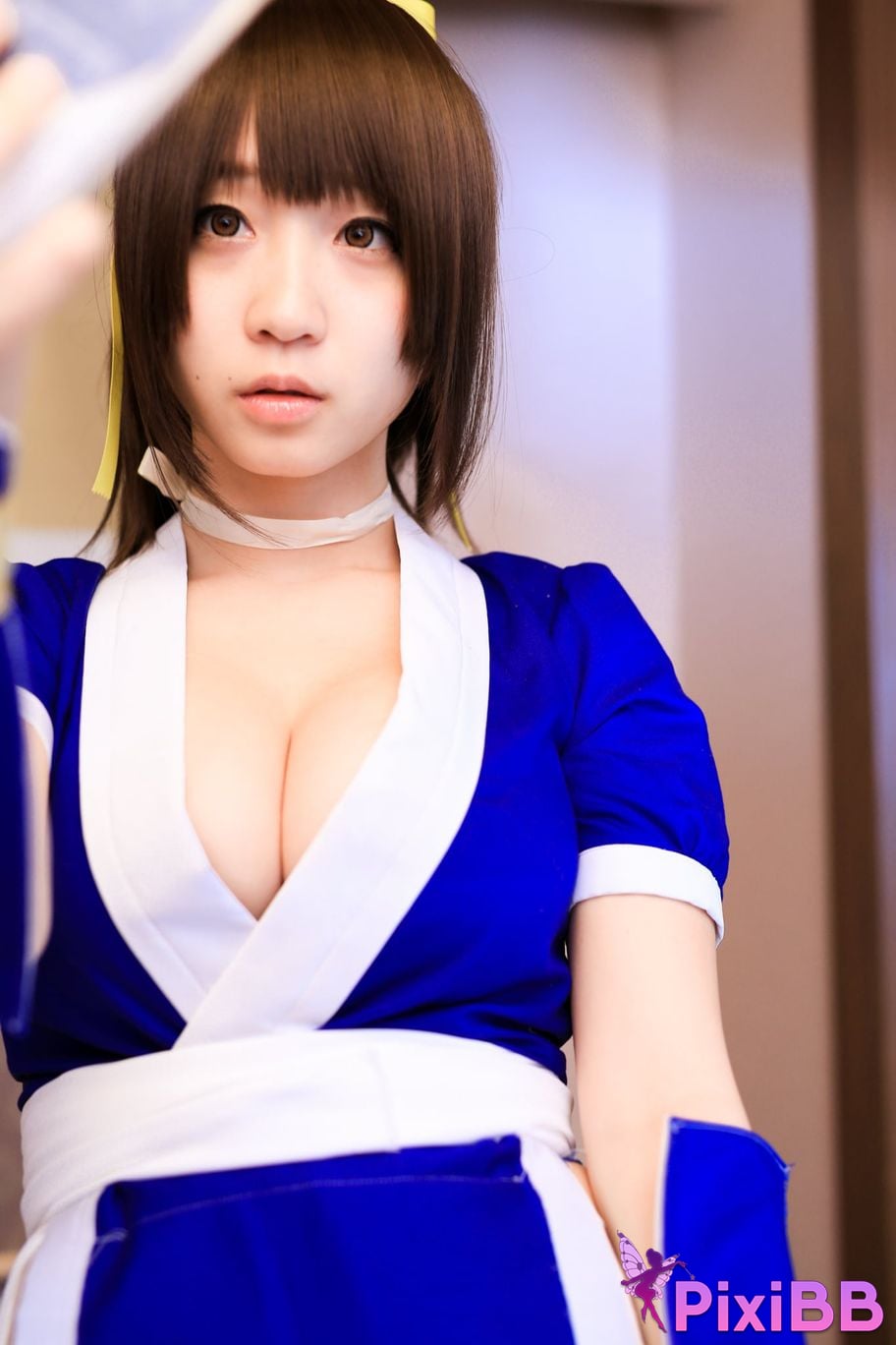 Japanese Idol Moe Iori Kasumi stomach character too degree PixiBB.COM 122