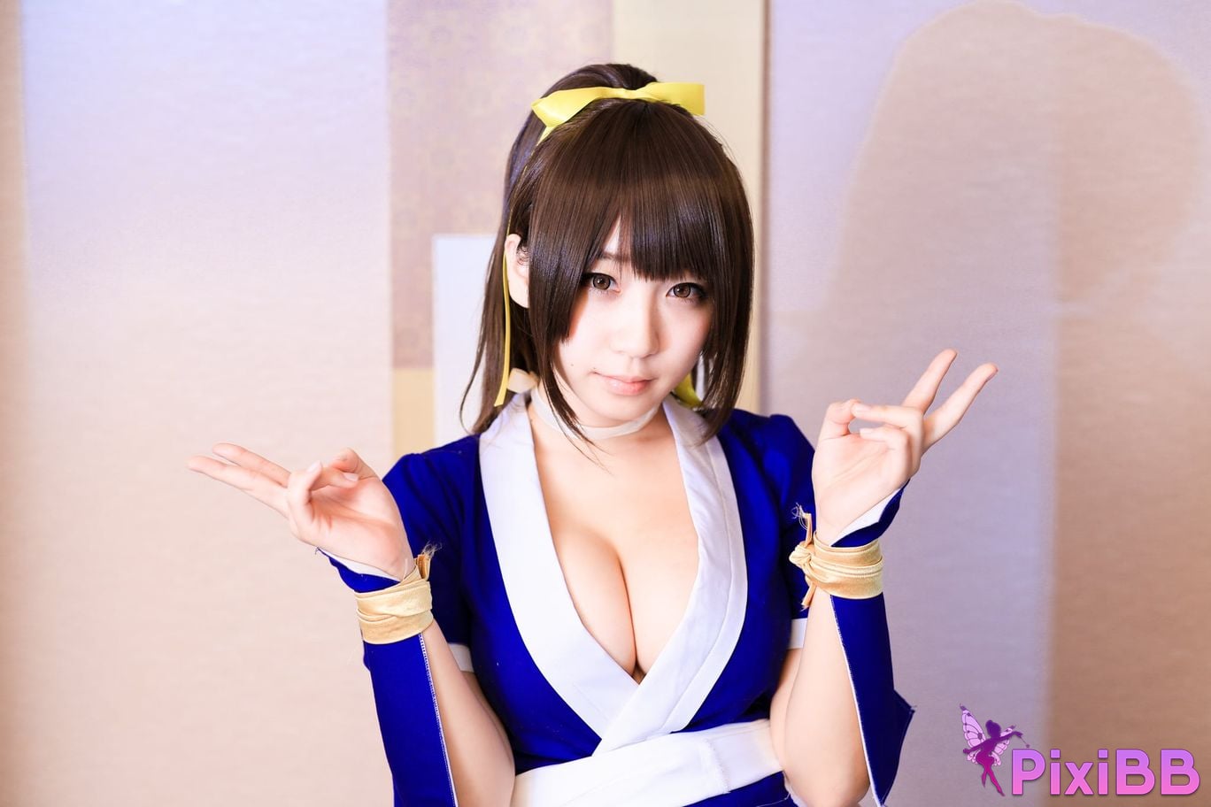 Japanese Idol Moe Iori Kasumi stomach character too degree PixiBB.COM 129