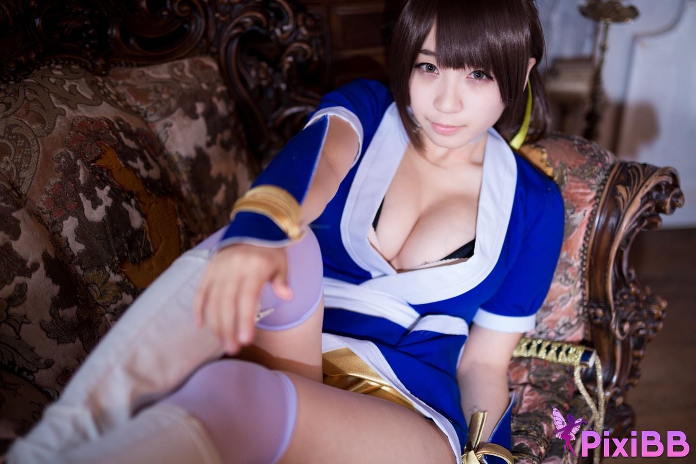 Japanese Idol Moe Iori Kasumi stomach character too degree PixiBB.COM 138