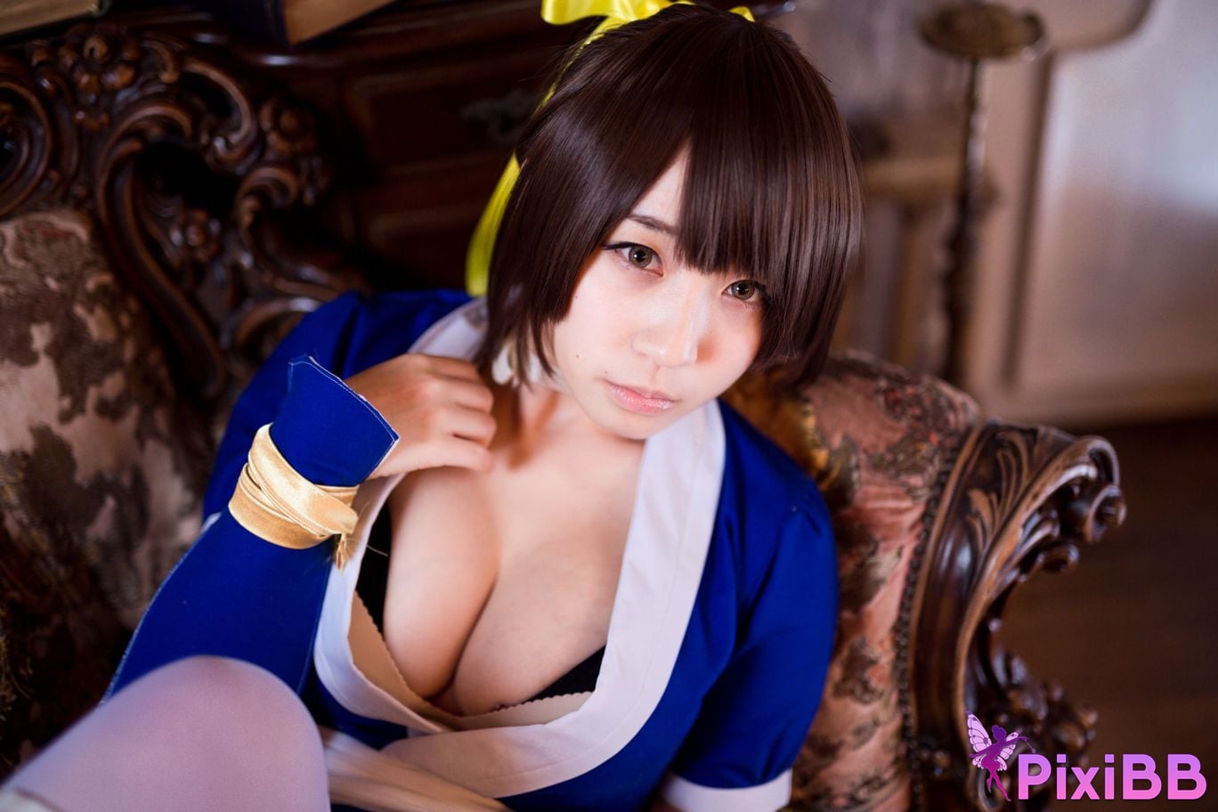 Japanese Idol Moe Iori Kasumi stomach character too degree PixiBB.COM 144