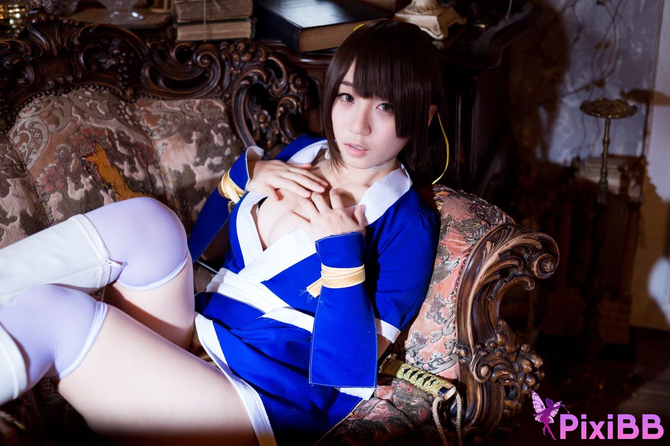 Japanese Idol Moe Iori Kasumi stomach character too degree PixiBB.COM 148