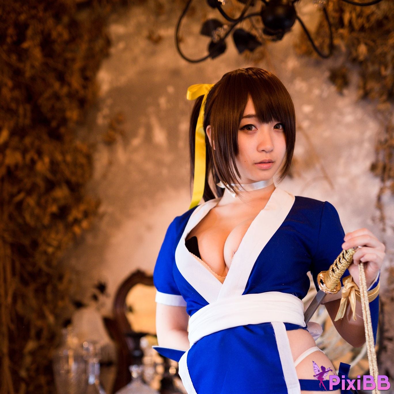 Japanese Idol Moe Iori Kasumi stomach character too degree PixiBB.COM 153