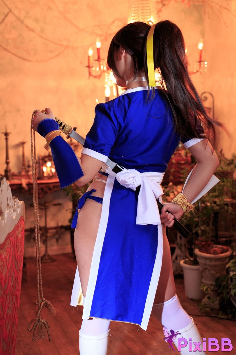 Japanese Idol Moe Iori Kasumi stomach character too degree PixiBB.COM 172