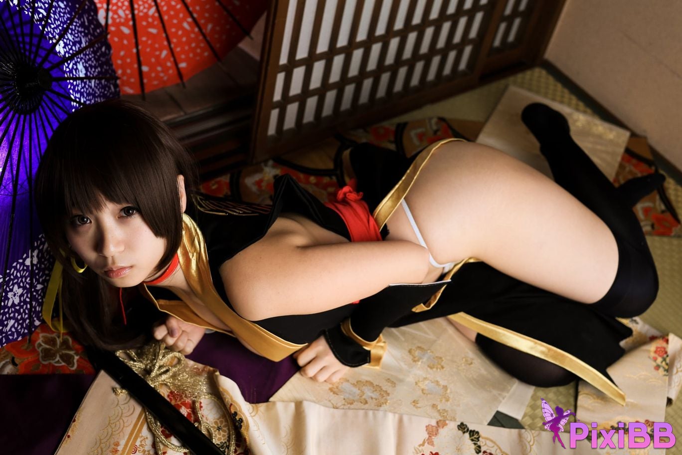 Japanese Idol Moe Iori Kasumi stomach character too degree PixiBB.COM 179