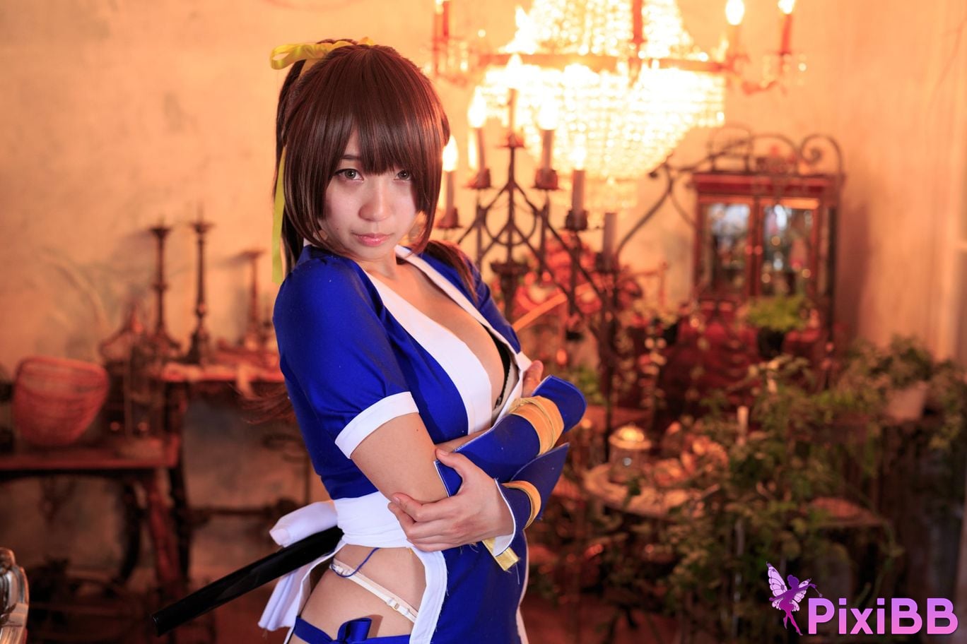 Japanese Idol Moe Iori Kasumi stomach character too degree PixiBB.COM 189