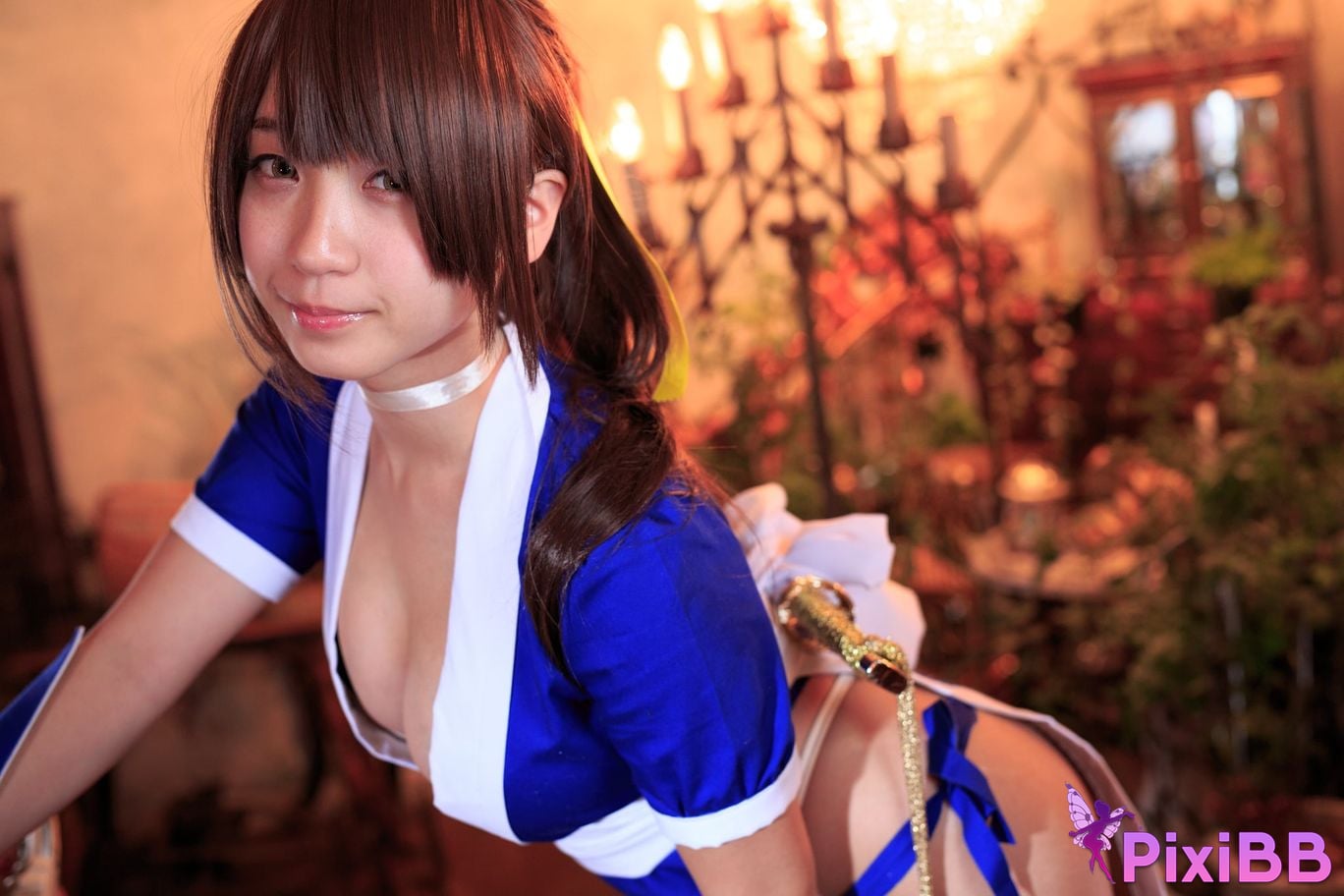 Japanese Idol Moe Iori Kasumi stomach character too degree PixiBB.COM 195