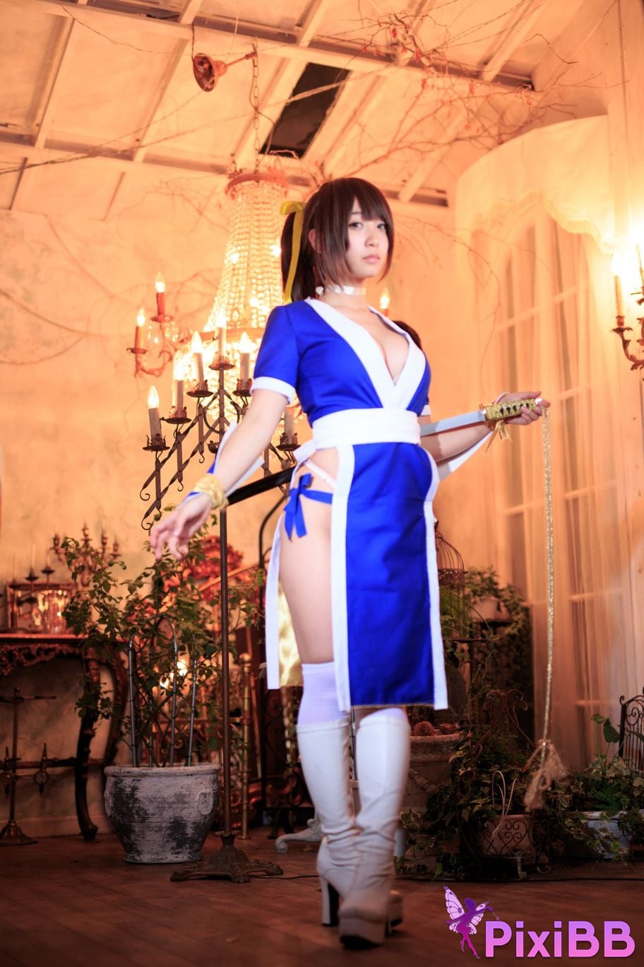 Japanese Idol Moe Iori Kasumi stomach character too degree PixiBB.COM 199