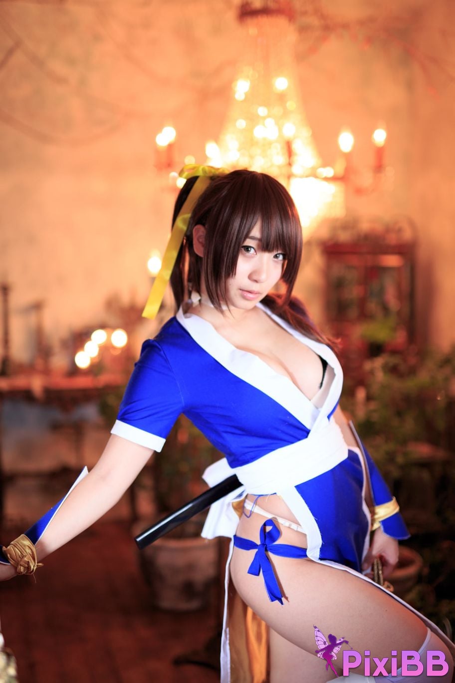 Japanese Idol Moe Iori Kasumi stomach character too degree PixiBB.COM 206