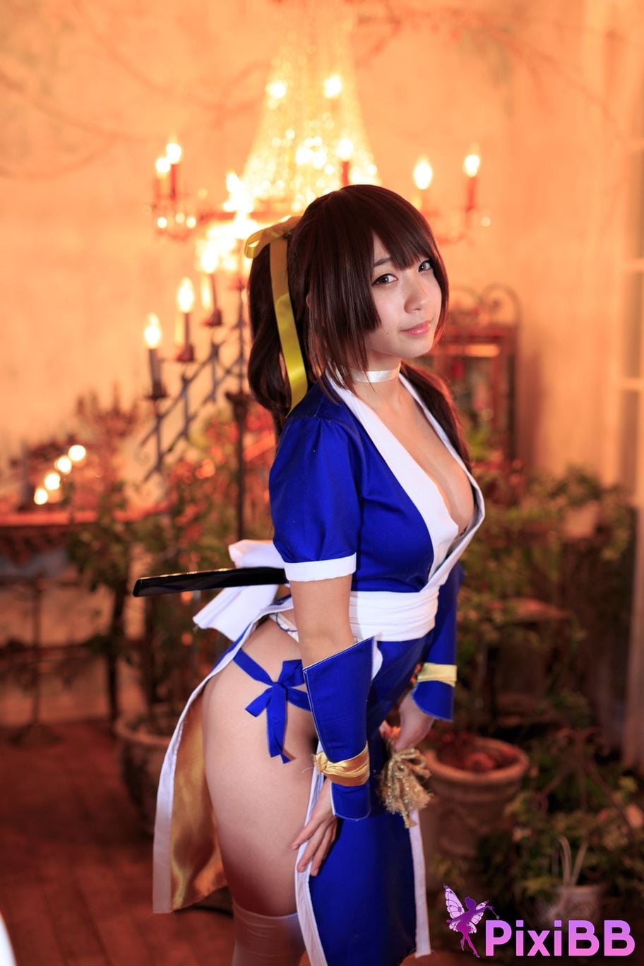 Japanese Idol Moe Iori Kasumi stomach character too degree PixiBB.COM 209