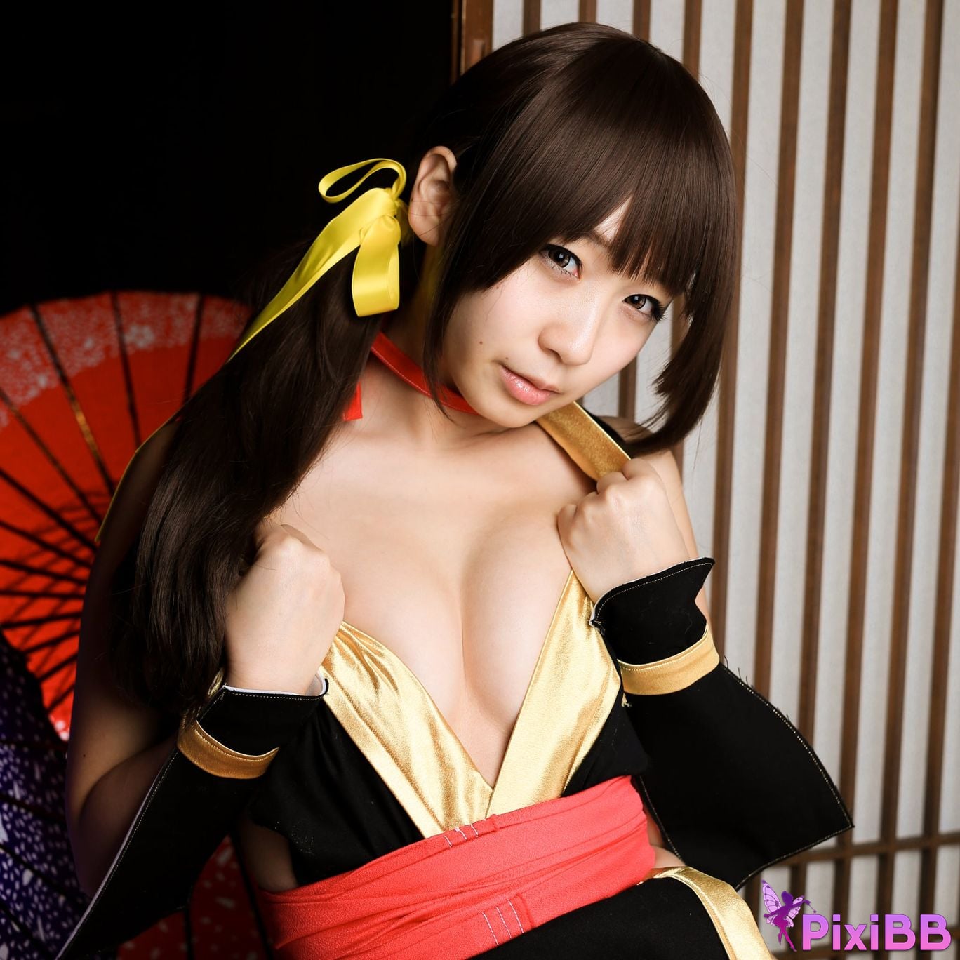 Japanese Idol Moe Iori Kasumi stomach character too degree PixiBB.COM 212