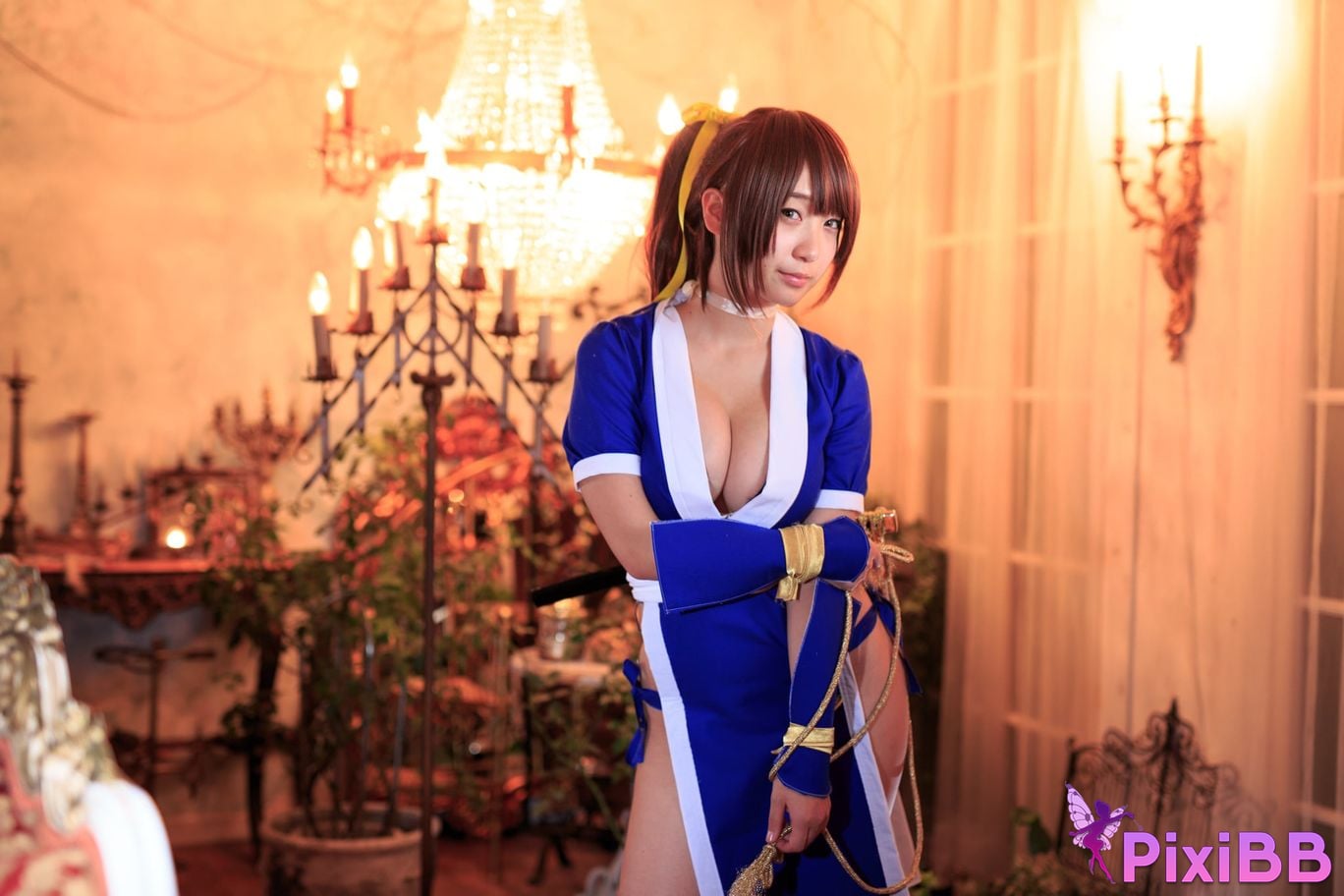 Japanese Idol Moe Iori Kasumi stomach character too degree PixiBB.COM 213