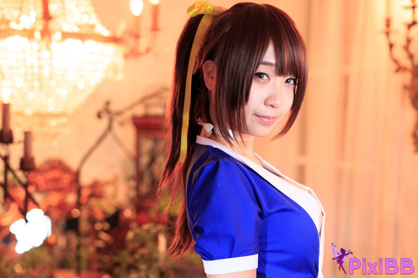 Japanese Idol Moe Iori Kasumi stomach character too degree PixiBB.COM 225