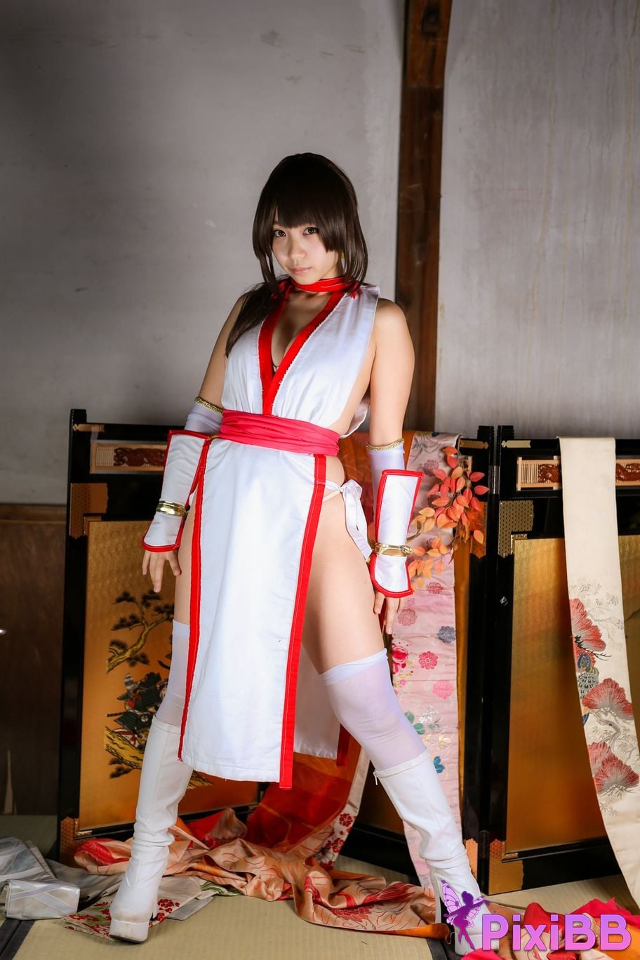 Japanese Idol Moe Iori Kasumi stomach character too degree PixiBB.COM 228