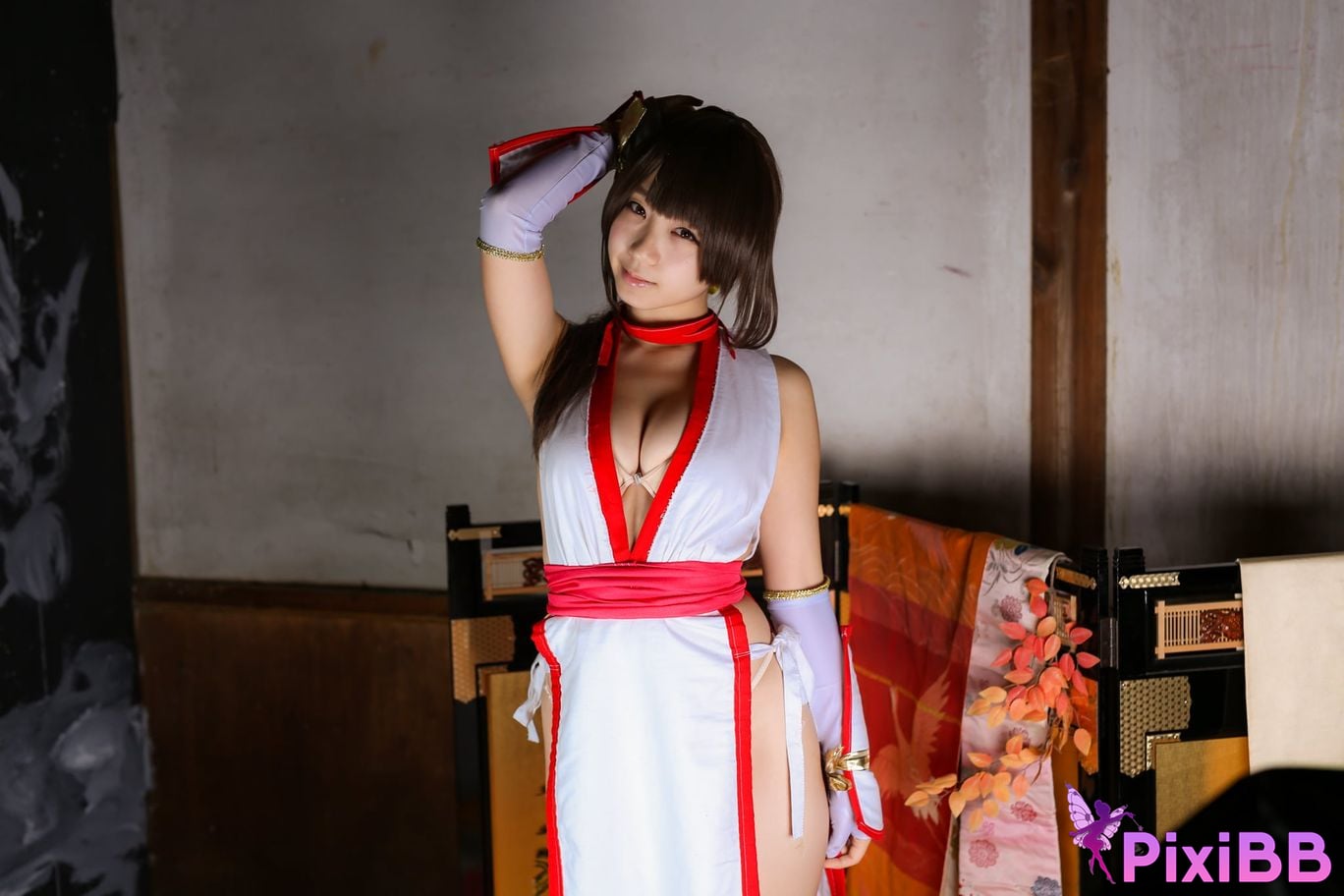 Japanese Idol Moe Iori Kasumi stomach character too degree PixiBB.COM 231