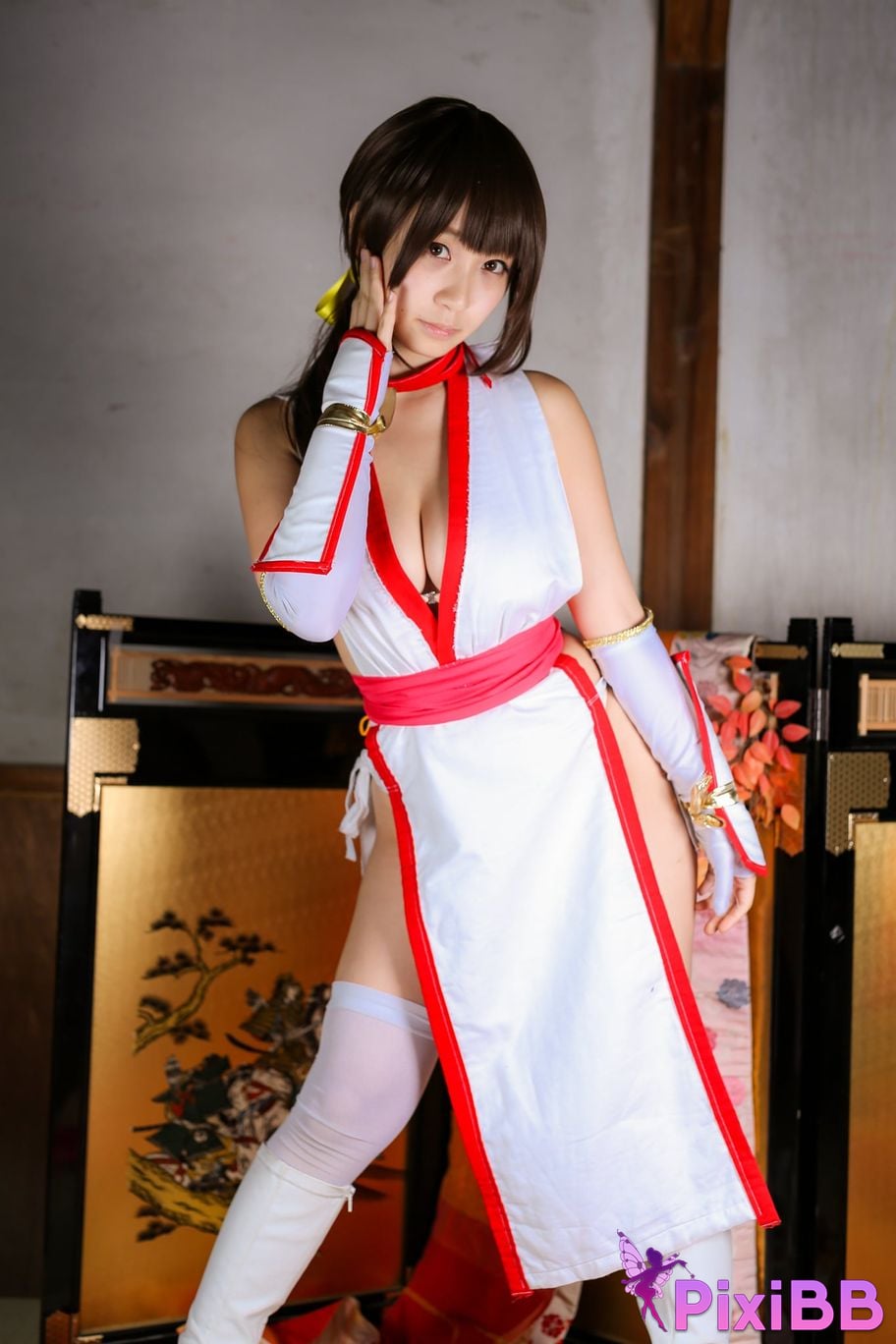 Japanese Idol Moe Iori Kasumi stomach character too degree PixiBB.COM 232