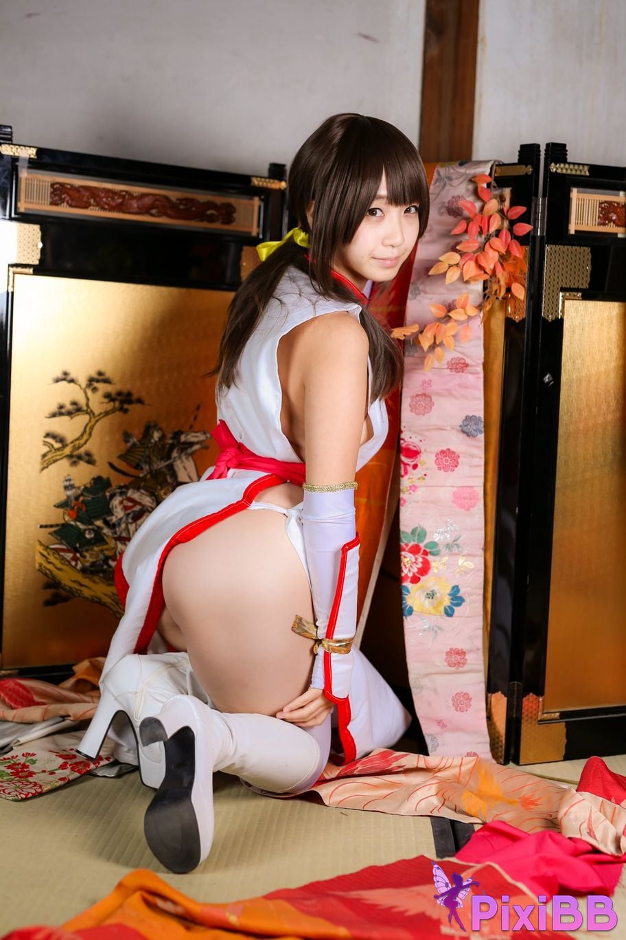 Japanese Idol Moe Iori Kasumi stomach character too degree PixiBB.COM 239