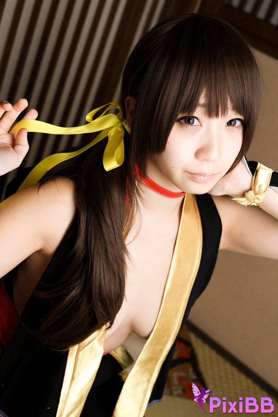 Japanese Idol Moe Iori Kasumi stomach character too degree PixiBB.COM 246